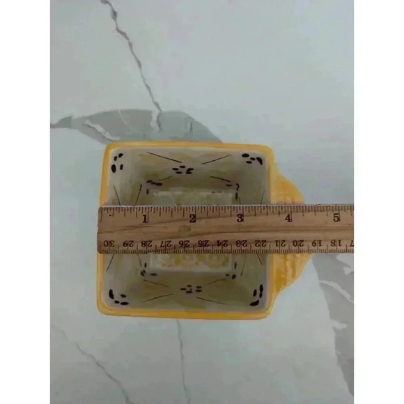 One Temp-tations by Tara Old World Yellow Square Ramekin Cup 10 oz with Lid - Picture 5 of 6